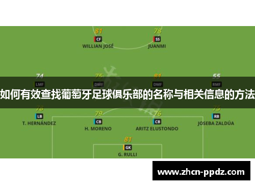 如何有效查找葡萄牙足球俱乐部的名称与相关信息的方法